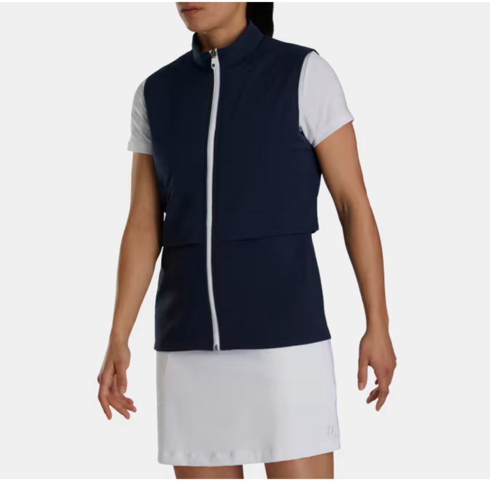 FOOTJOY Layered Insulated Vest Women In Navy Size Medium
